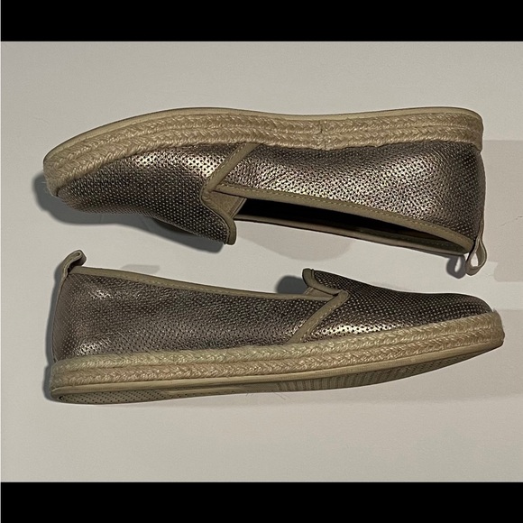 Clarks Collection Women's Espadrilles Gold Metallic Azella Major Shoes Sz 8 - Picture 7 of 9